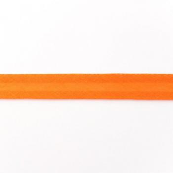 Schrägband Baumwolle Breite 20 mm gefalzt - Orange